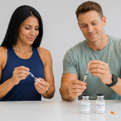 Couple doing hormone therapy together
